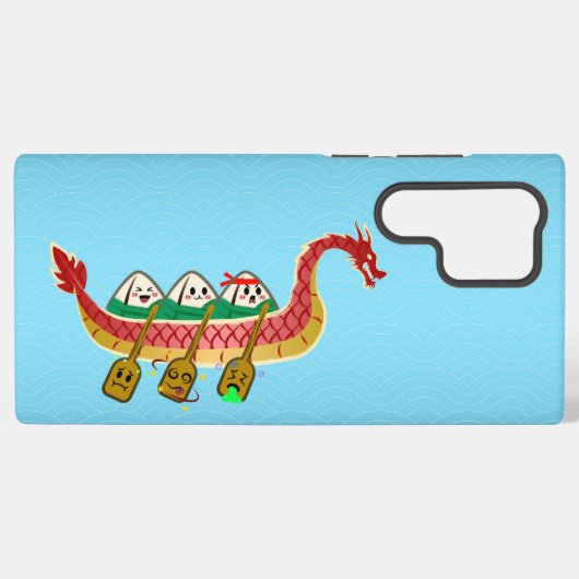 スティッキーライスダンピングオンドラゴンボートフェスティバル SAMSUNG GALAXYケース (裏面横)