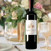 スティッキーラベ結婚ルのボヘミア ワインラベル