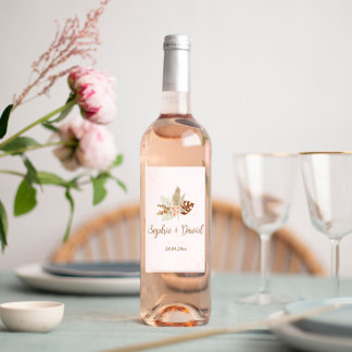 スティッキーラベ結婚ルのボヘミア ワインラベル