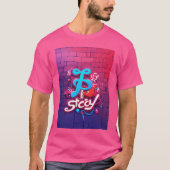 スティッキー子猫グラフィティ Tシャツ (正面)