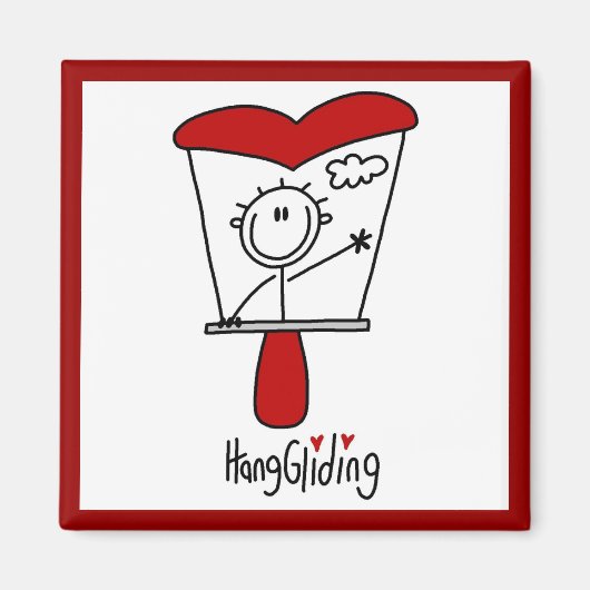 スティックつるフィギュアグライダーTシャツとギフト マグネット (正面)