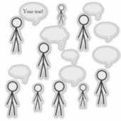 スティックとバブルのシール シール (正面)