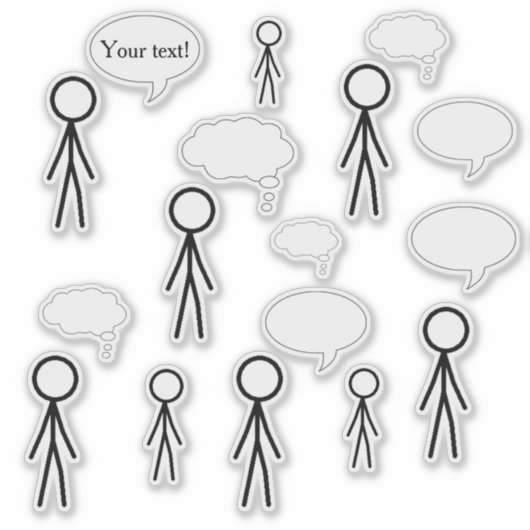 スティックとバブルのシール シール (正面)