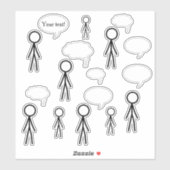 スティックとバブルのシール シール (シート)