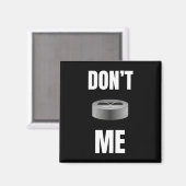 スティックとパックの面白いホッケー マグネット (正面/裏面)