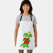 スティックとフィールドホッケーでクロコダイル エプロン (インサイチュ)