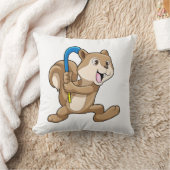 スティックとフィールドホッケーのリス クッション (ブランケット)