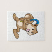 スティックとフィールドホッケーのリス ジグソーパズル (横)