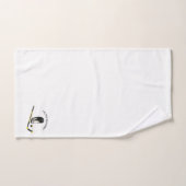 スティックとヘルメットを使ったホッケーカスタムデザイン バスタオルセット (ハンドタオル)