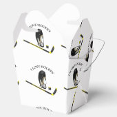 スティックとヘルメットを使ったホッケーカスタムデザイン フェイバーボックス (オープン)