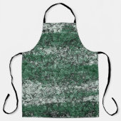 スティックとリントに緑の油テクスチャ エプロン (正面)