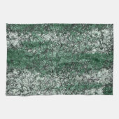 スティックとリントに緑の油テクスチャ キッチンタオル (横)