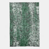 スティックとリントに緑の油テクスチャ キッチンタオル (縦)