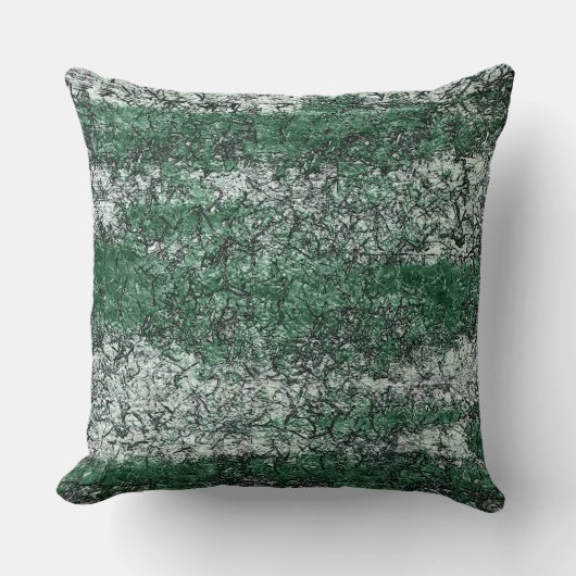 スティックとリントに緑の油テクスチャ クッション (正面)