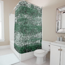 スティックとリントに緑の油テクスチャ シャワーカーテン