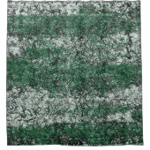 スティックとリントに緑の油テクスチャ シャワーカーテン (正面)