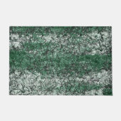 スティックとリントに緑の油テクスチャ ドアマット (正面)