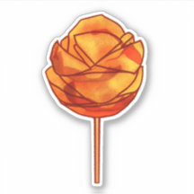 スティックの上のスパイシーなマンゴー