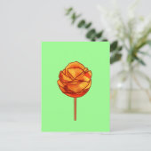 スティックの上のスパイシーなマンゴー ポストカード (スタンド正面)