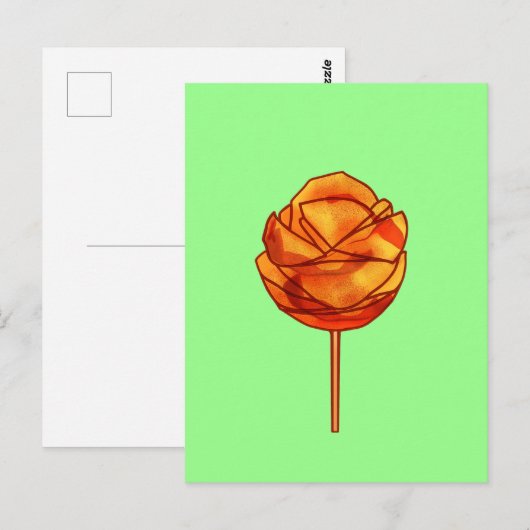 スティックの上のスパイシーなマンゴー ポストカード (正面/裏面)