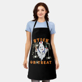 スティックまたはトリートナース不気味ナース衣装おもしろいハ エプロン (着用した状態)