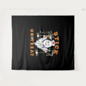 スティックまたはトリートナース不気味ナース衣装おもしろいハ タペストリー (正面(横))