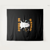 スティックまたは治療ナース面白いハロウィーンの衣装エッセン タペストリー (正面(横))