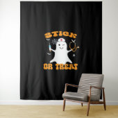 スティックまたは治療ナース面白いハロウィーンの衣装エッセン タペストリー (インサイチュ)