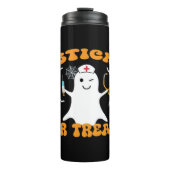 スティックまたは治療ナース面白いハロウィーンの衣装エッセン タンブラー (正面)