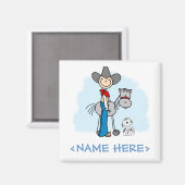 スティックカウボーイNホース マグネット (正面/裏面)