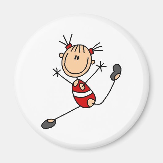 スティックガールギムナストマグネット マグネット (正面)