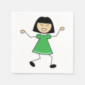 スティックガール紙ナプキンス スタンダードカクテルナプキン (正面)