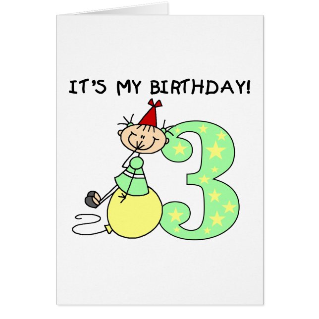 スティックガール3rd誕生日Tシャツとプレゼント (正面)