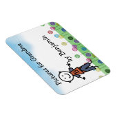 スティックキッズパーソナライズされた冷蔵庫アートフレキシマグネット マグネット (右側)