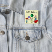 スティックキッズパーティー3rd誕生日Tシャツとギフト 缶バッジ (インサイチュ)