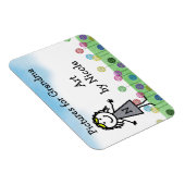 スティックキッドガールパーソナライズされた冷蔵庫アートフレキシマグ マグネット (右側)