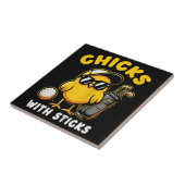 スティックゴルファー女の女の女の女のゴルフクラブGol タイル (側面)