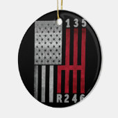 スティックシフトUSAフラグマッスルカー6ギア整備士 セラミックオーナメント (左)