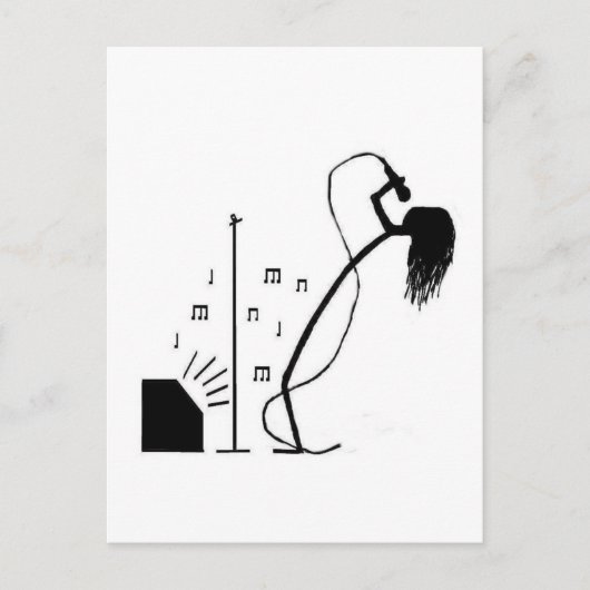 スティックシンガー ポストカード (正面)