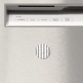 スティックスアンドストーンズ 黒と白のモダン マグネット (インサイチュ (食洗機))