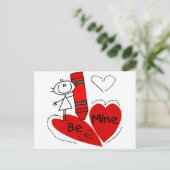 スティックスガール私のバレンタイン シーズンポストカード (スタンド正面)