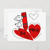 スティックスガール私のバレンタイン シーズンポストカード (正面/裏面)