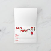 スティックスパイレーツ1st誕生日の埋め込み招待状 招待状 (内部)