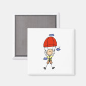 スティックスフィギュアスカイダイバーマグネット マグネット (正面/裏面)