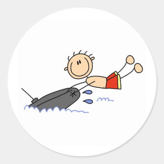 スティックスフィギュアチュービングステッカー ラウンドシール (正面)