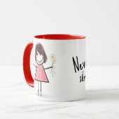 スティックスフィギュアデイジー マグカップ (正面左)