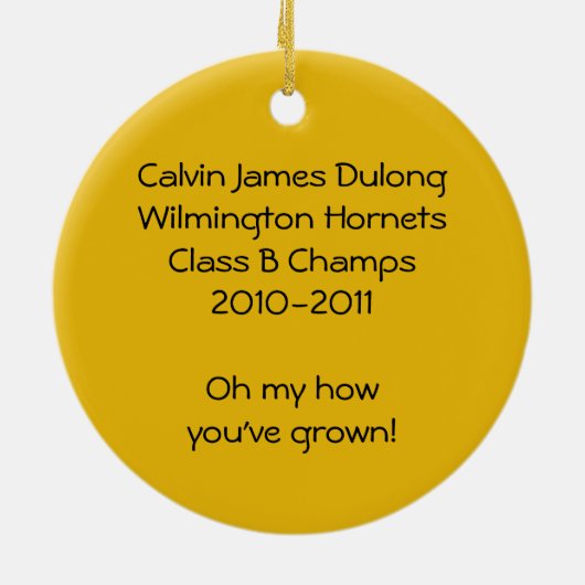 スティックスフィギュアバスケットボールフォトオーナメント セラミックオーナメント (裏面)
