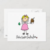 スティックスフィギュアベビー建築 ポストカード (正面/裏面)