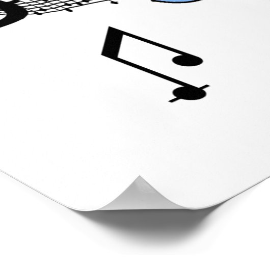 スティックスフィギュアルガールチューバプレーヤーTシャツとGIfts ポスター (角)