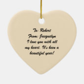 スティックスフィギュア初めてのクリスマスのオーナメント セラミックオーナメント (裏面)